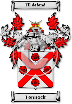 Lennock Family Crest Download (jpg) Legacy Series - 150 DPI