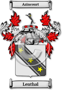 Lenthal Family Crest Download (jpg) Legacy Series - 150 DPI