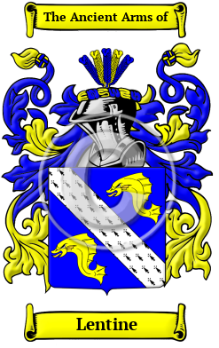 Lentine Family Crest Download (JPG) Heritage Series - 600 DPI