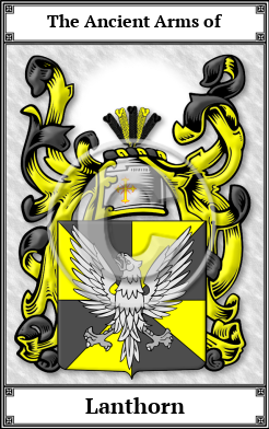Lanthorn Family Crest Download (JPG)  Book Plated - 150 DPI