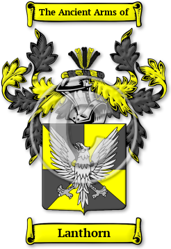 Lanthorn Family Crest Download (jpg) Legacy Series - 150 DPI