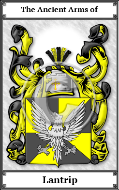 Lantrip Family Crest Download (JPG)  Book Plated - 150 DPI
