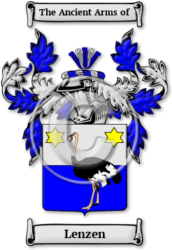 Lenzen Family Crest Download (jpg) Legacy Series - 150 DPI