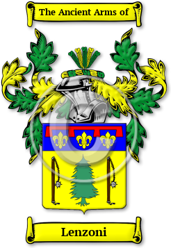 Lenzoni Family Crest Download (jpg) Legacy Series - 150 DPI