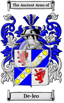 De-leo Family Crest Download (JPG) Heritage Series - 300 DPI