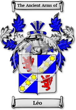 Léo Family Crest Download (jpg) Legacy Series - 150 DPI