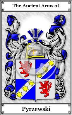 Pyrzewski Family Crest Download (JPG)  Book Plated - 150 DPI