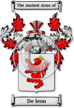 De leon Family Crest Download (jpg) Legacy Series - 150 DPI