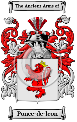 Ponce-de-leon Family Crest Download (JPG) Heritage Series - 300 DPI