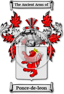 Ponce-de-leon Family Crest Download (jpg) Legacy Series - 150 DPI