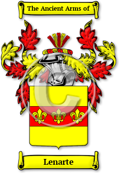 Lenarte Family Crest Download (jpg) Legacy Series - 150 DPI