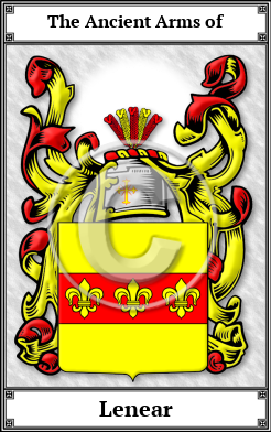Lenear Family Crest Download (JPG)  Book Plated - 150 DPI