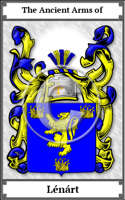 Lénárt Family Crest Download (JPG)  Book Plated - 150 DPI
