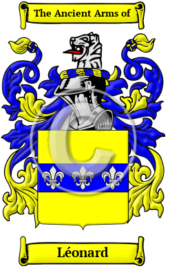 Léonard Family Crest Download (JPG) Heritage Series - 600 DPI