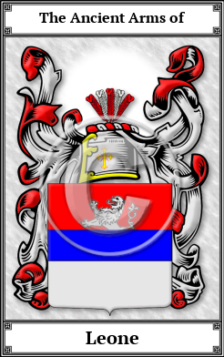 Leone Family Crest Download (JPG)  Book Plated - 150 DPI