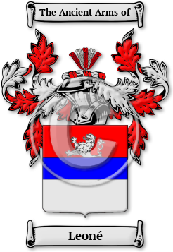 Leoné Family Crest Download (jpg) Legacy Series - 150 DPI