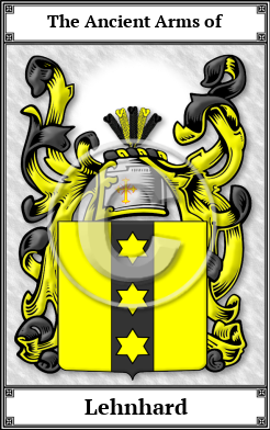 Lehnhard Family Crest Download (JPG)  Book Plated - 150 DPI