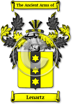 Lenartz Family Crest Download (jpg) Legacy Series - 150 DPI