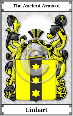 Linhart Family Crest Download (JPG)  Book Plated - 150 DPI