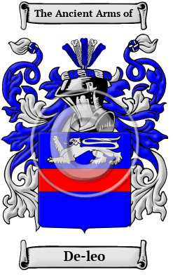 De-leo Family Crest Download (JPG) Heritage Series - 300 DPI