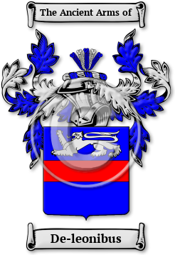 De-leonibus Family Crest Download (jpg) Legacy Series - 150 DPI