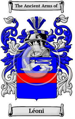 Léoni Family Crest Download (JPG) Heritage Series - 300 DPI