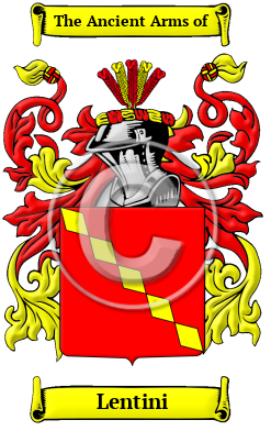 Lentini Family Crest/Coat of Arms