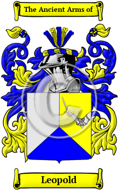 Leopold Family Crest Download (JPG) Heritage Series - 600 DPI