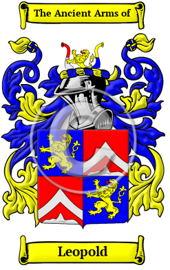 Leopold Family Crest Download (jpg) Heritage Series - 150 DPI