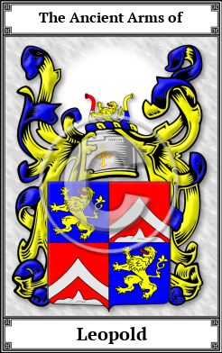 Leopold Family Crest Download (JPG)  Book Plated - 150 DPI