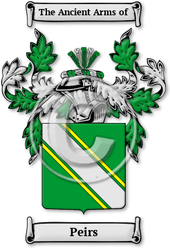 Peirs Family Crest Download (JPG) Legacy Series - 600 DPI