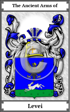 Levei Family Crest Download (JPG) Book Plated - 600 DPI