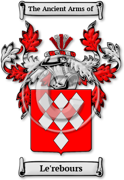 Le'rebours Family Crest Download (jpg) Legacy Series - 150 DPI