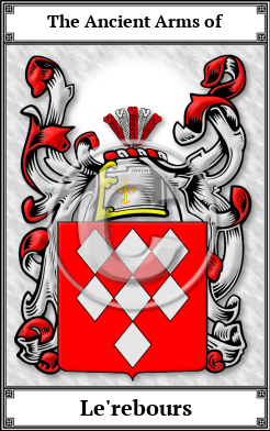 Le'rebours Family Crest Download (JPG)  Book Plated - 150 DPI