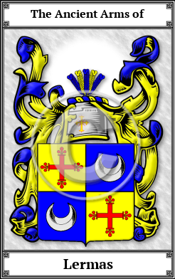Lermas Family Crest Download (JPG)  Book Plated - 150 DPI