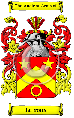Le-roux Family Crest Download (JPG) Heritage Series - 300 DPI