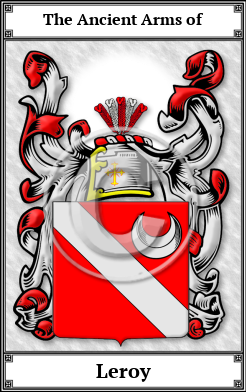 Leroy Family Crest Download (JPG)  Book Plated - 150 DPI