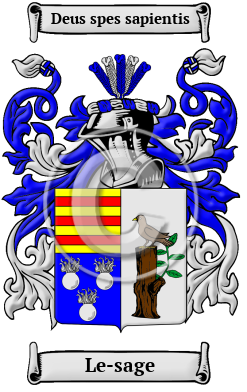 Le-sage Family Crest Download (JPG) Heritage Series - 300 DPI