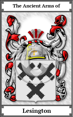 Lesington Family Crest Download (JPG)  Book Plated - 150 DPI