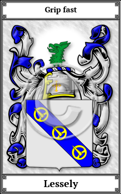 Lessely Family Crest Download (JPG)  Book Plated - 150 DPI