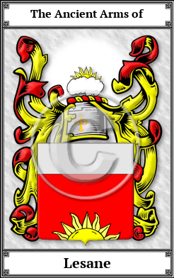 Lesane Family Crest Download (JPG) Book Plated - 600 DPI