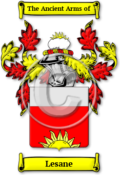 Lesane Family Crest Download (JPG) Legacy Series - 600 DPI
