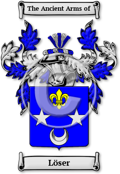 Löser Family Crest Download (JPG) Legacy Series - 600 DPI