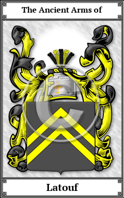 Latouf Family Crest Download (JPG)  Book Plated - 150 DPI