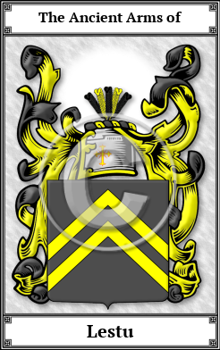 Lestu Family Crest Download (JPG) Book Plated - 600 DPI