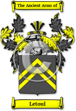 Letoul Family Crest Download (jpg) Legacy Series - 150 DPI