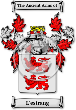 L'estrang Family Crest Download (JPG) Legacy Series - 600 DPI