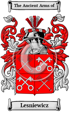 Lesniewicz Family Crest Download (JPG) Heritage Series - 600 DPI