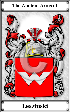 Leszinski Family Crest Download (JPG) Book Plated - 600 DPI