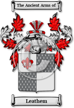 Leathem Family Crest Download (jpg) Legacy Series - 150 DPI
